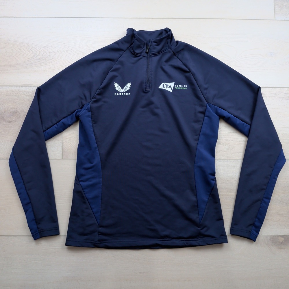 Castore Quarter Zip Pullover Womens 6 Training Top Performance Navy Blue